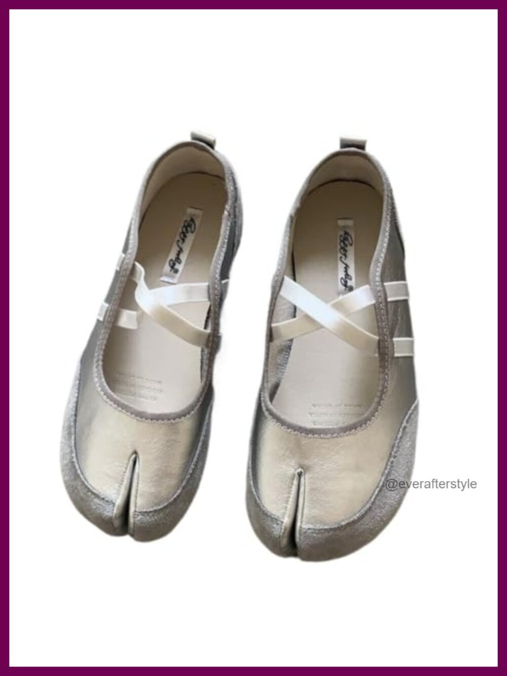 Tabi Split Toe Slip On Ballet Flats Orthopedic Comfort Walking Shoes